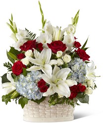The FTD Greater Glory Basket from Pennycrest Floral in Archbold, OH